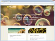 Screenshot webu AT Finance - Úvodní stránka