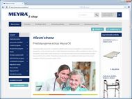 Screenshot e-shopu Meyra ČR - Úvodní stránka