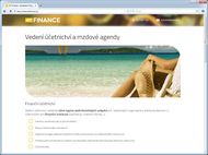 Screenshot webu AT Finance - Detail produktu
