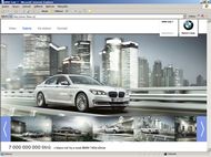 Screenshot webu BMW 7 - Galerie