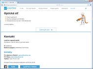 Screenshot webu Lysafree - Úvodní stránka (3/3)