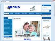 Screenshot e-shopu Meyra ČR (původní) - Úvodní stránka