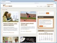 Screenshot webu Simple Talent ČR - Výpis článků (fullsite)